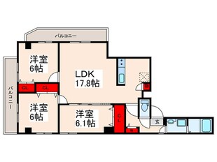 タカラパレスの物件間取画像